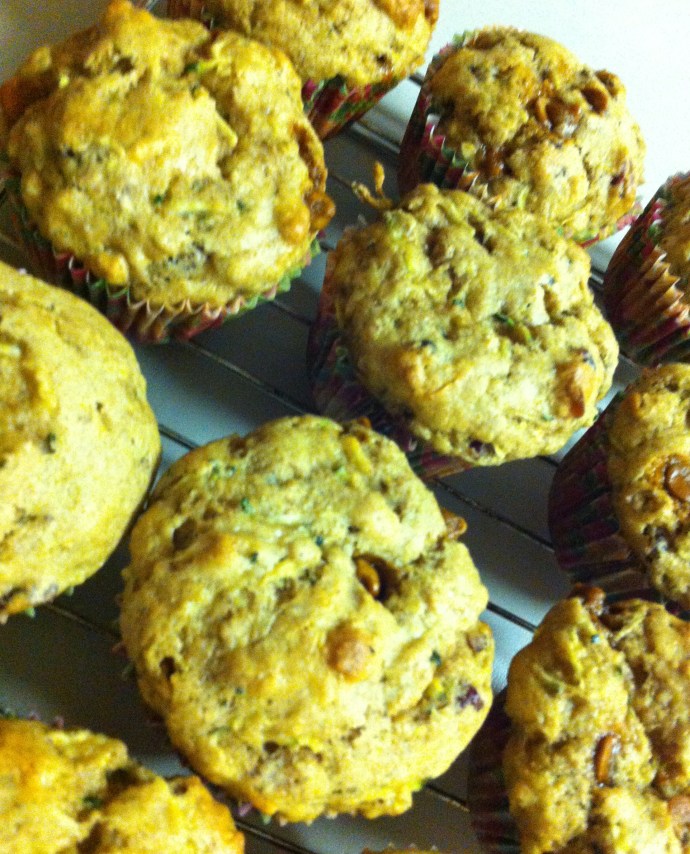 Zucchini Muffins close-up