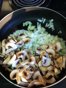 Mushrooms and onions