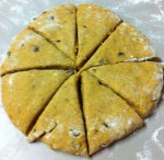 Pumpkin chocolate chip scones ready to bake
