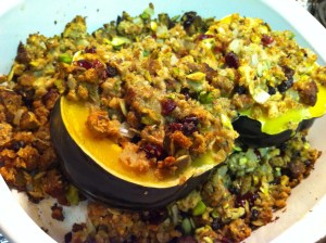 Acorn squash stuffing
