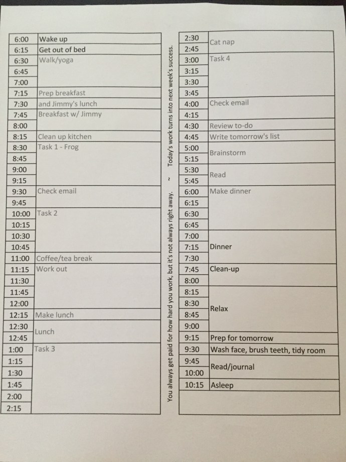 Take the Stairs, ideal day, Excel