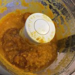 squash, pumpkin, apple, carrot puree