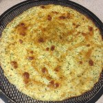 fig spread on squash pizza crust