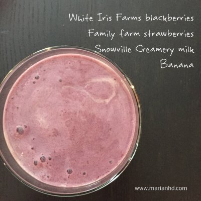 local food, smoothie, strawberries, marianhd.com, vegetarian