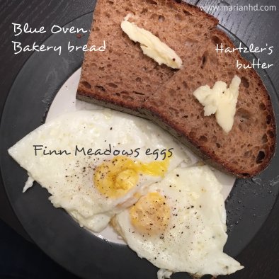 eggs and toast, local food, meatless Monday, marianhd.com